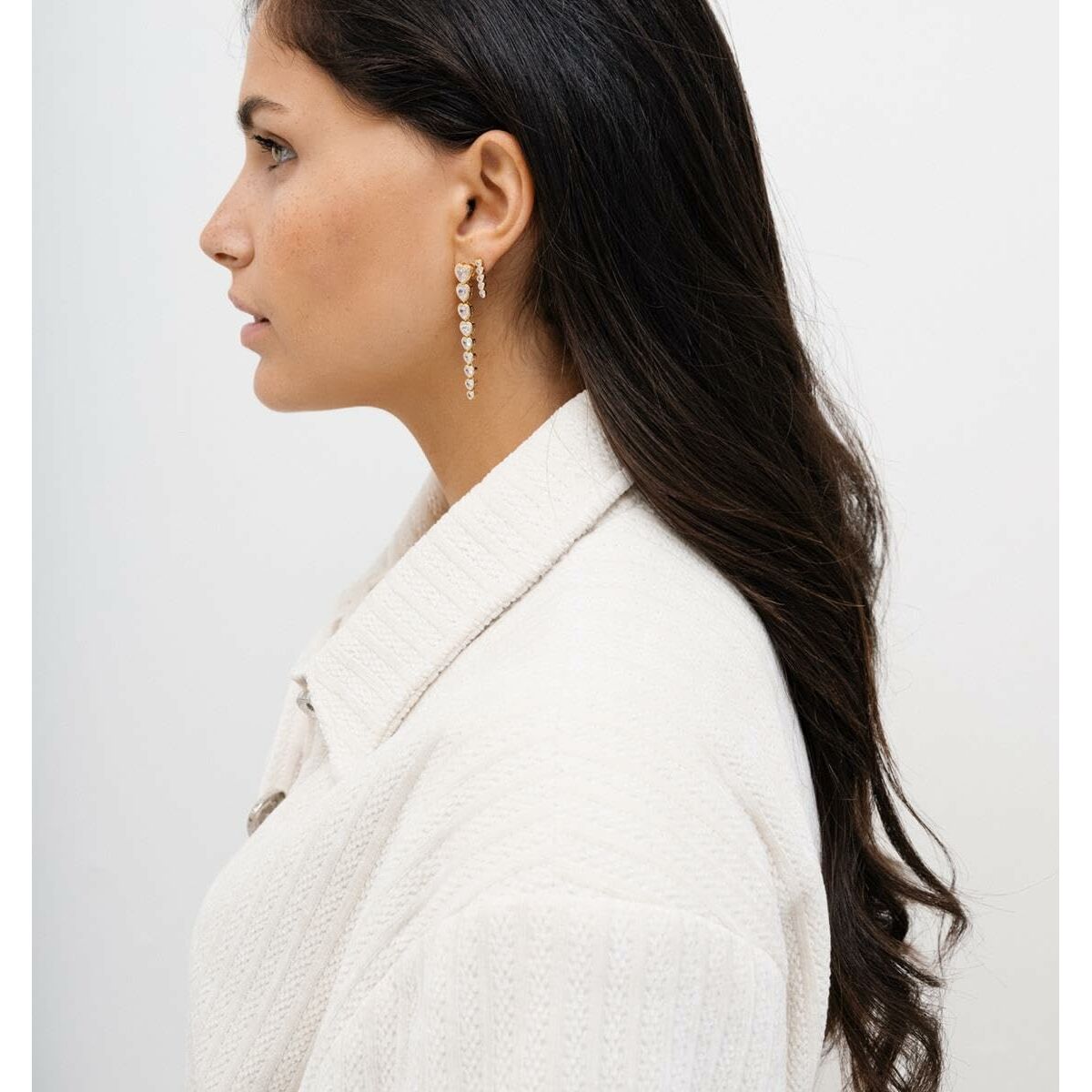 Ladies' Earrings 24KAE 42498Y Golden