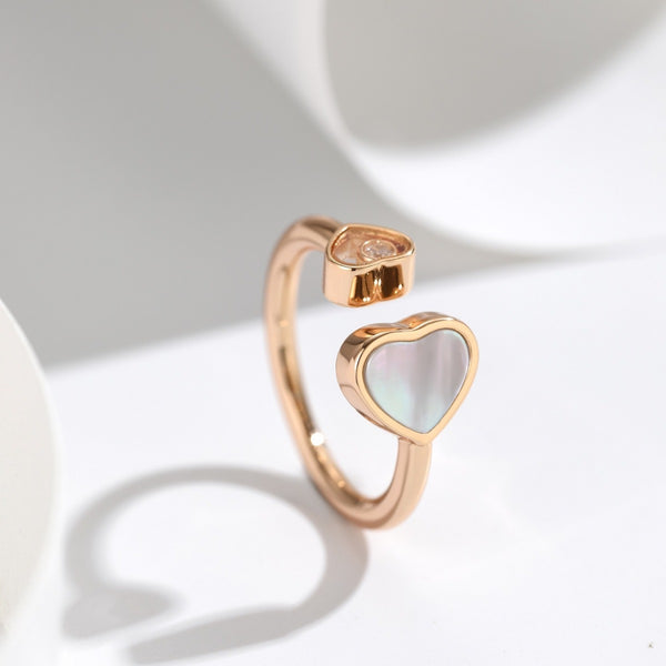 Love Happy stone Open Ring Couple - Stuffs & Savers