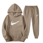 Hooded pullover printed sweatpants