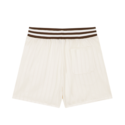 Waran Unisex Striped Drawstring Shorts