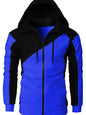 Sweat à capuche zippé color block pour homme