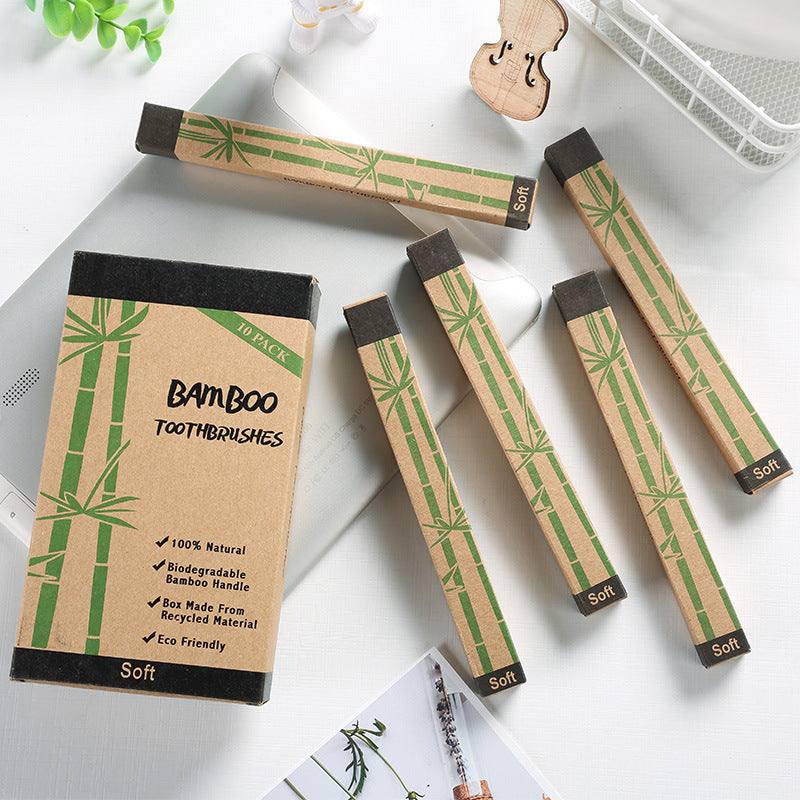 Bamboo Toothbrush Plate 10 Packs