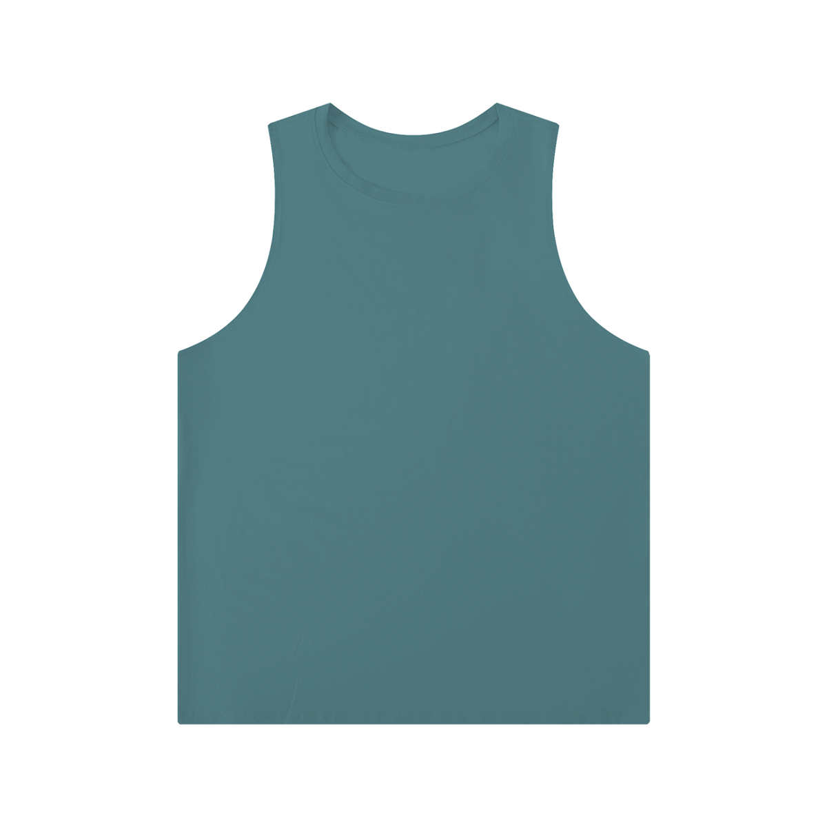 Men's Solid Color Crewneck Tank Top