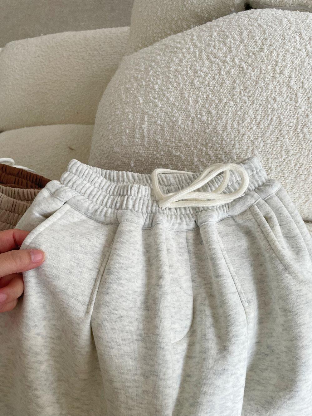 Children's Velvet Padded Casual Pants