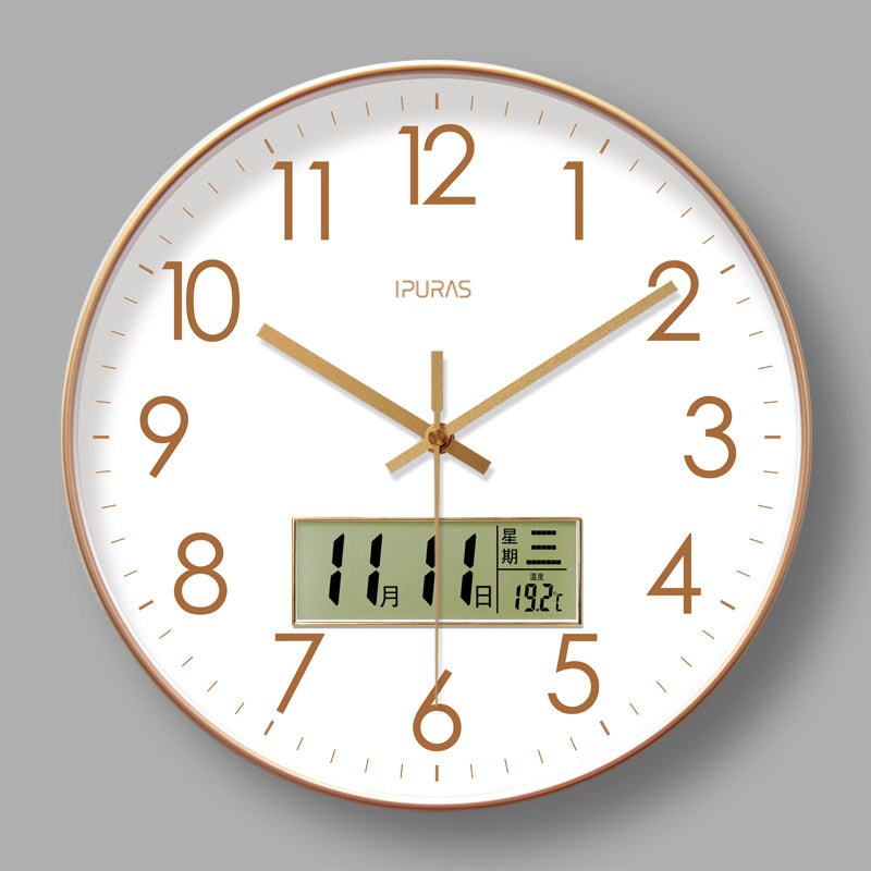 Electronic Calendar Wall Clock.