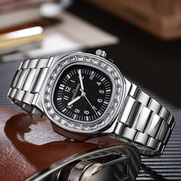 RUOLINDO Stainless Steel Luminous Men's Watch