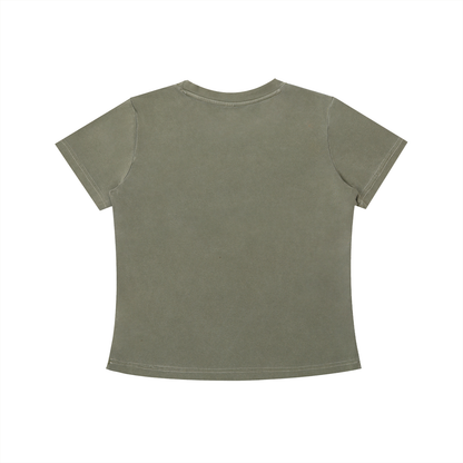 Womens Vintage Wash Slim Fit T-shirt