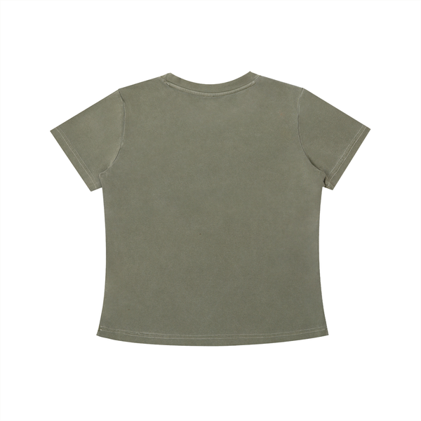 Womens Vintage Wash Slim Fit T-shirt