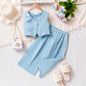 Girls Sleeveless Vest Top & Shorts Two-Piece Set