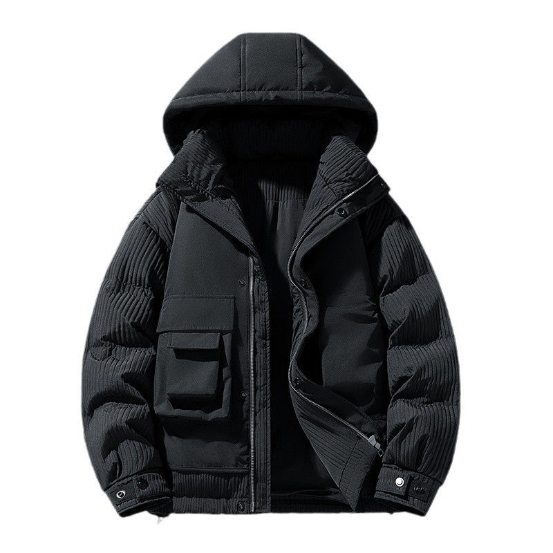 Down feather Hooded jacket