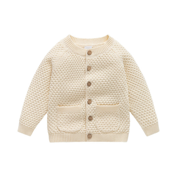 Boys' Fall Winter Coat Round Neck Sweater