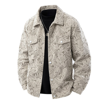 Corduroy Slim-fit Casual Jacket m