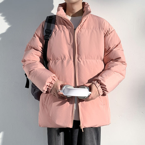 Unisex Plaid Long Jacket With Pockets Woolen Coat - Stuffs & Savers