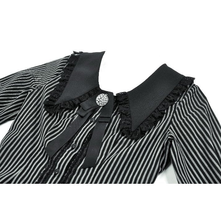 Chemise Gothique Col Peter Pan Dentelle Dark in Love