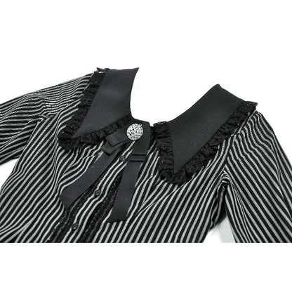 Chemise Gothique Col Peter Pan Dentelle Dark in Love
