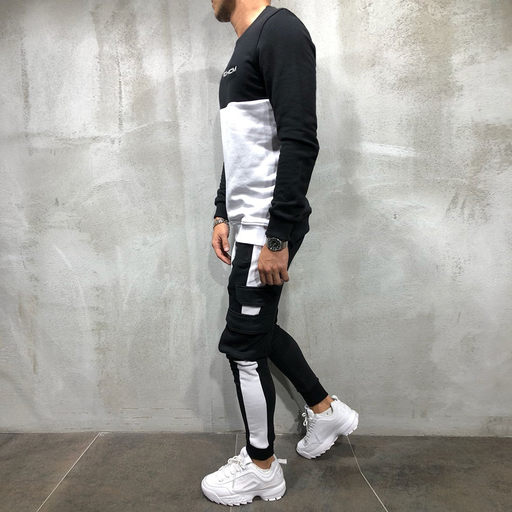Men's Hoodies Tracksuit Set