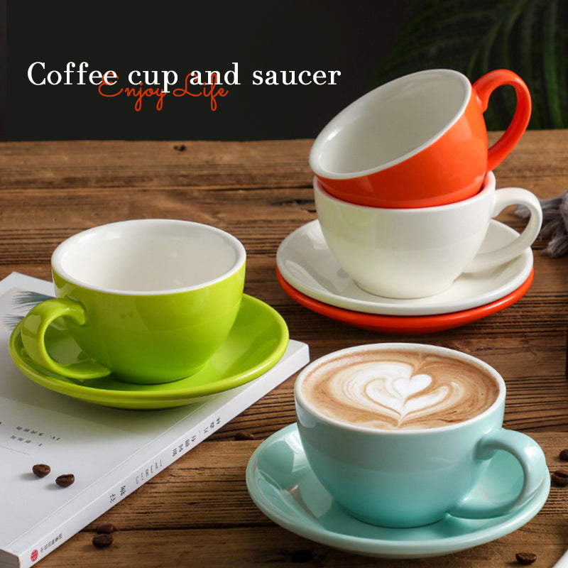 Nordic Minimalist Ceramic Coffee Cup Set – 300ml