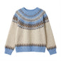 Round neck loose sweater