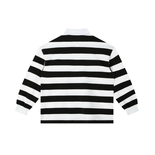 Waran Color Block Stripe Polo Shirt