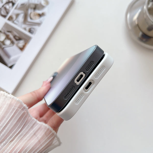 Gradient Matte Phone Case with Lens Film