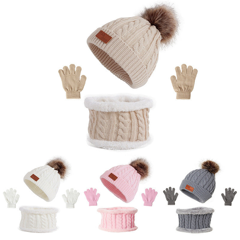 Baby Hat, Gloves, and Scarf Set Acrylic Fiber, One Size