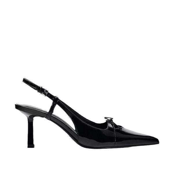 Women's Patent Leather Bow Heels