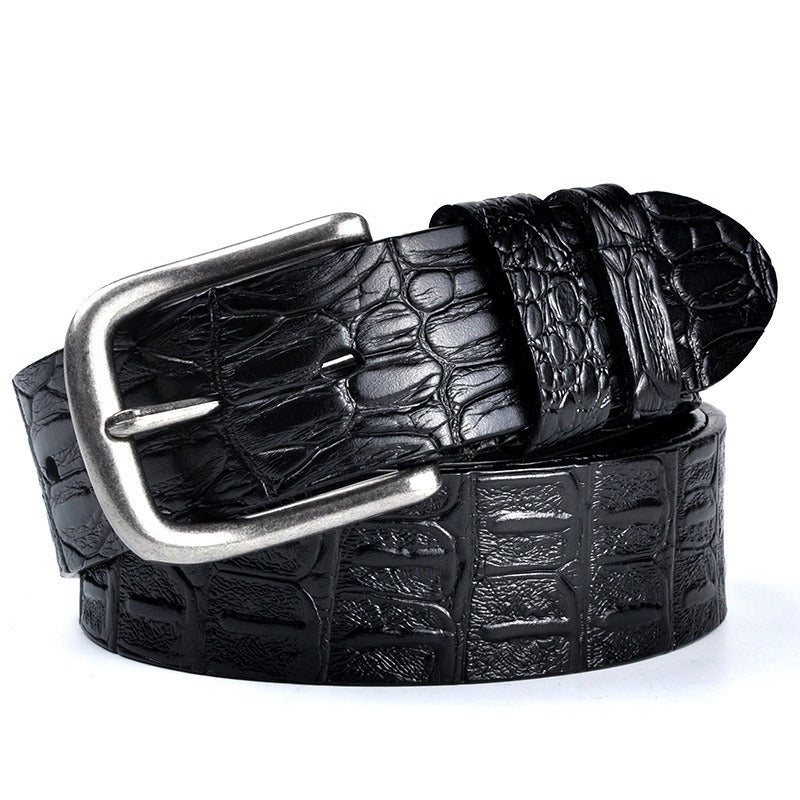 Men's Genuine Leather Crocodile Pattern Belts