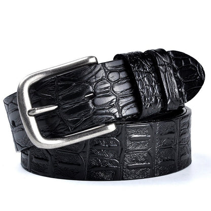 Men's Genuine Leather Crocodile Pattern Belts