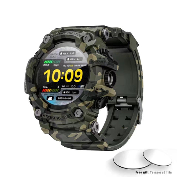 Outdoor sports smartwatch ATTACK GT Bluetooth call compass flashlight music