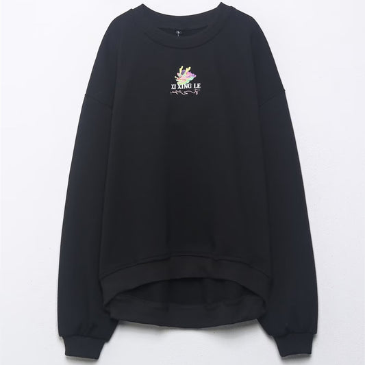 Versatile casual daily printed hoodie