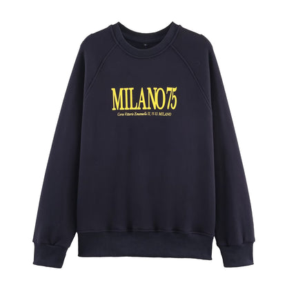 Women's versatile classic printed hoodie