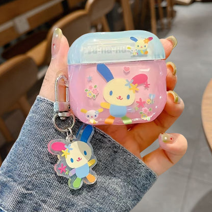 Cute Flower Bunny Earphone Case, Compatible with AirPods 4/3 and 2 Pro,