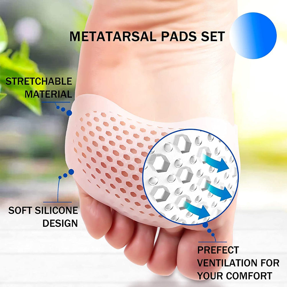 Silicone Forefoot Cushion Pads (2 Pairs)