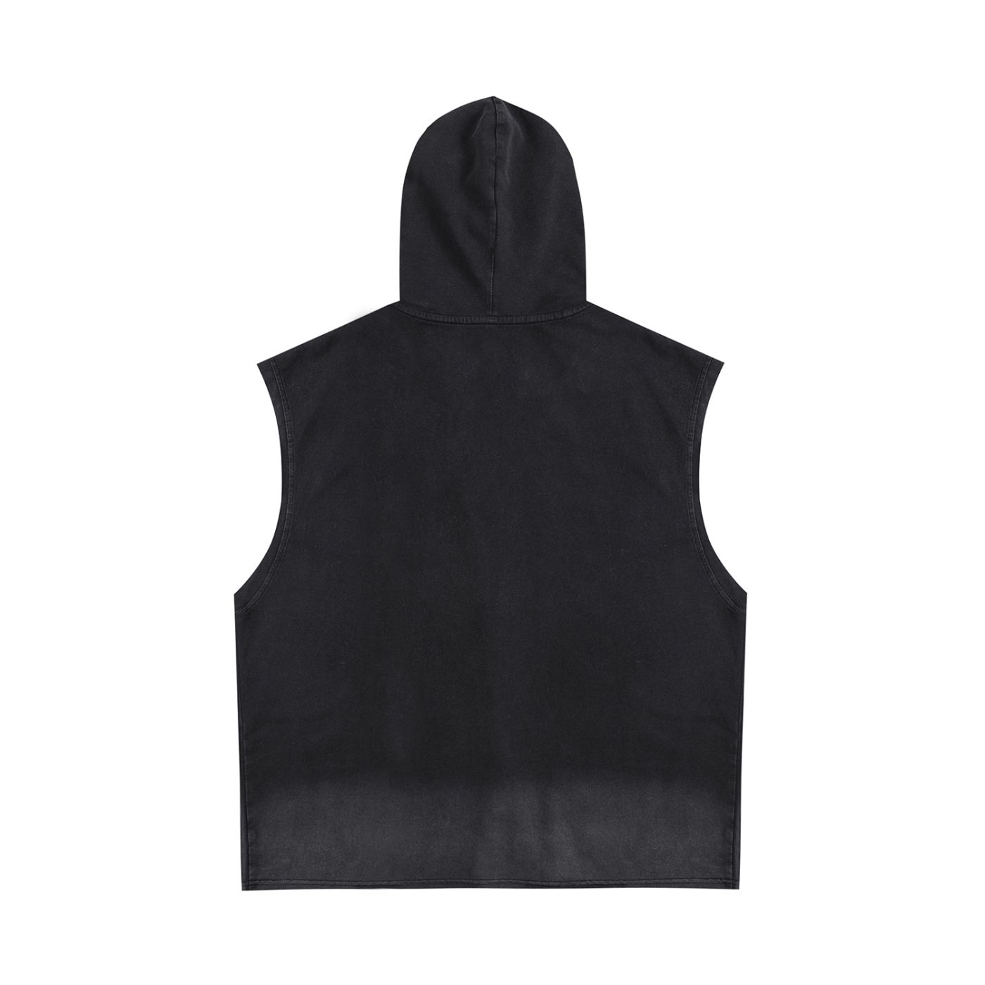 Waran Vintage Washed Zip-Up Hooded Tank Top 240GSM