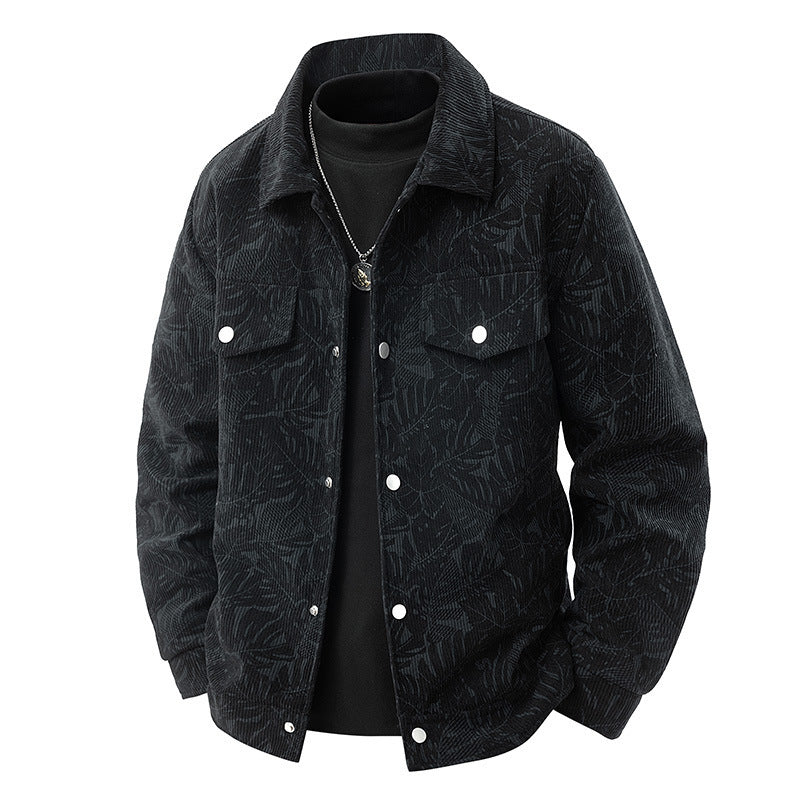 Corduroy Slim-fit Casual Jacket m