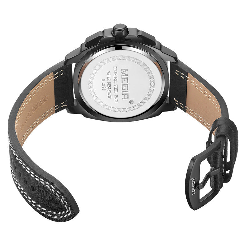 MEGIR Men's Multifunctional Sports Military Watch