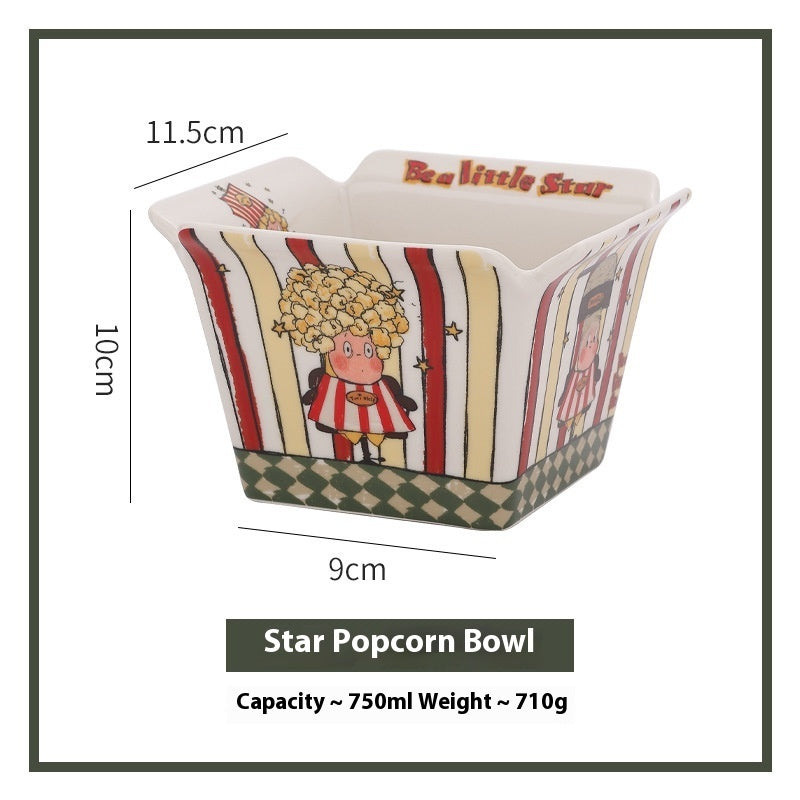XINGX ceramic Popcorn Bowl