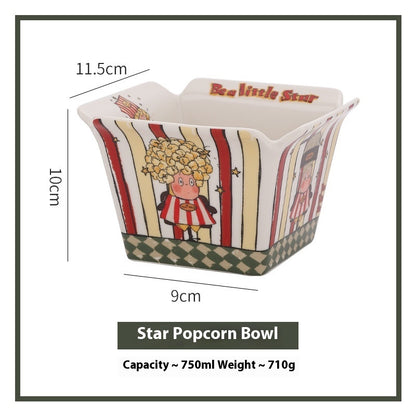 XINGX ceramic Popcorn Bowl