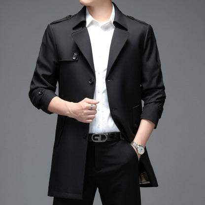 Mens Single-breasted loose Jacket