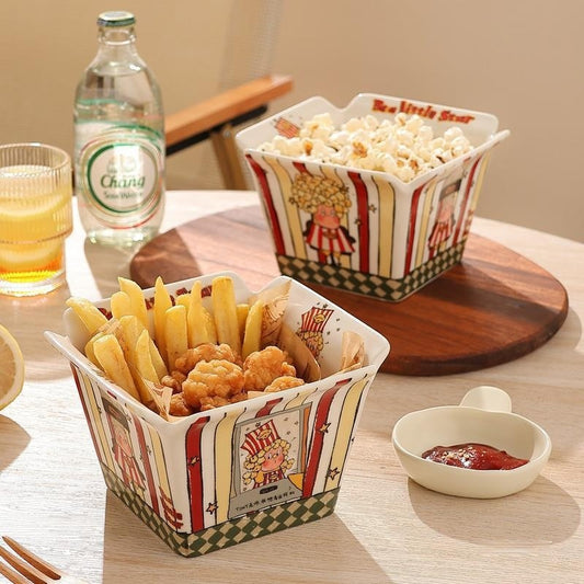 XINGX ceramic Popcorn Bowl