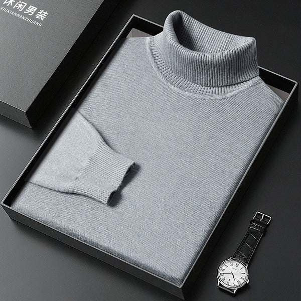 Mens Turtleneck Bottoming Sweater - Stuffs & Savers