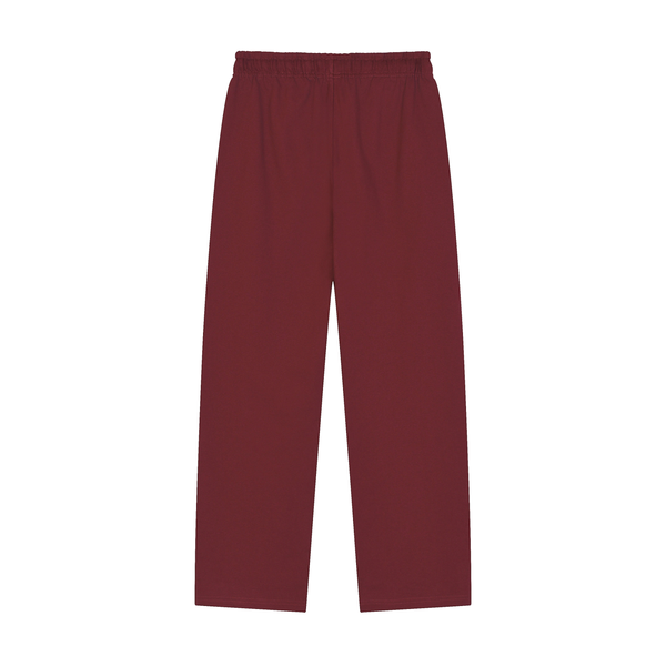 Solid Color Straight-Leg Sweatpants