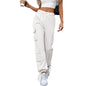 Women's High Waist Pocket Straight-leg Pants