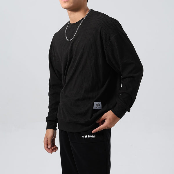 Jacquard Striped Sports Hoodie