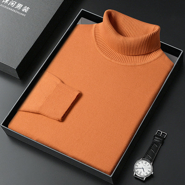 Mens Turtleneck Bottoming Sweater - Stuffs & Savers