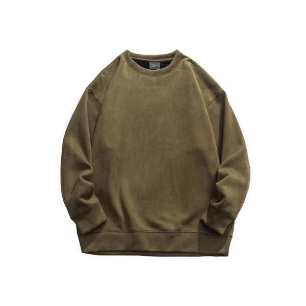 Suede Hooded Sweater