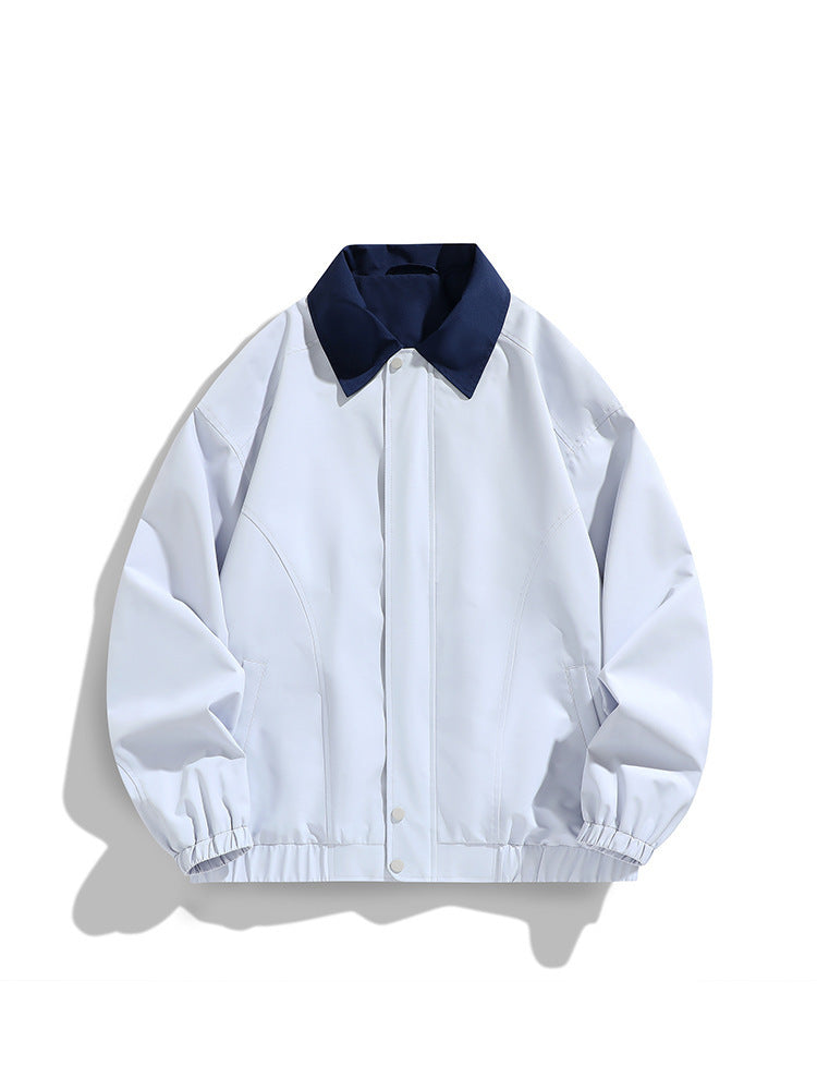 Polo Collar Jacket Top