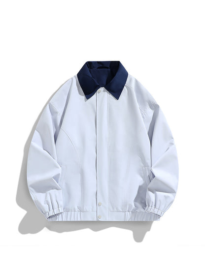 Polo Collar Jacket Top