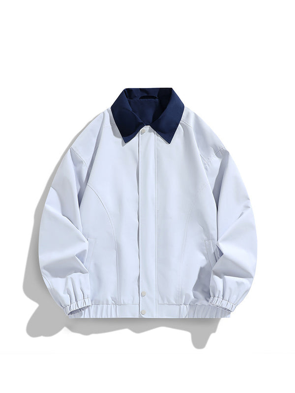 Polo Collar Jacket Top