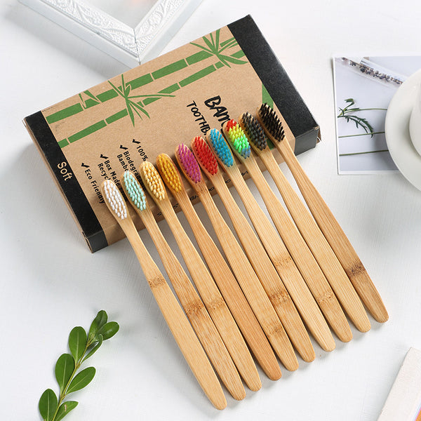 Bamboo Toothbrush Plate 10 Packs